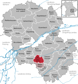 Kaart van Altfraunhofen