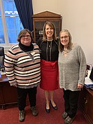 Cindy Axne with constituents