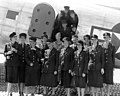 Nurses leaving for the US after receiving Bronze Stars, 20 February 1945