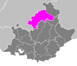 Location of Gap in Provence-Alpes-Côte d'Azur