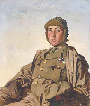 Lieut A. P. F. Rhys Davids, DSO, MC (1897–1917) (William Orpen)