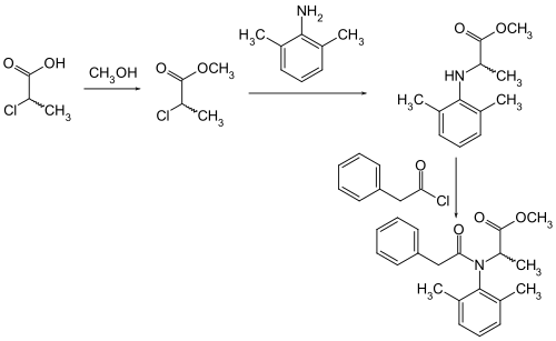 Synthese von Benalaxyl