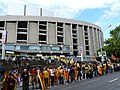 Camp Nou futbol zelaiaren inguruetan.