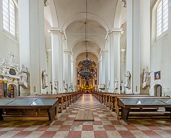The interior of the Church of St. Johns, Vilnius, Lithuania