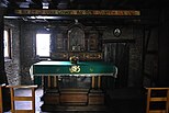 Het altaar in de kapel