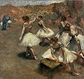 Edgar Degas, Dansatoare pe scenă, 1889
