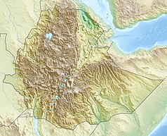 Mapa konturowa Etiopii