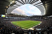 The City of Manchester Stadium, the main venue of the 2002 Commonwealth Games and home to Manchester City F.C. Etihad Stadium.jpg