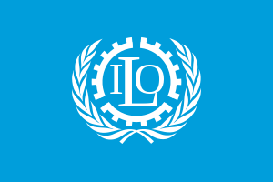 Flag of the International Labour Organization....