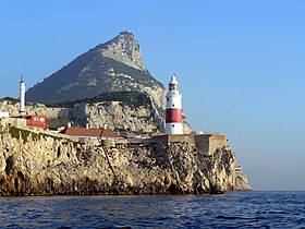 Вид на мыс Европа с Гибралтарского пролива