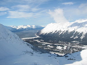 View of Girdwood, Alaska from Mt. Alyeska.