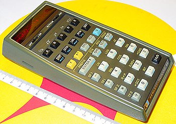 First pocket programmable calculator