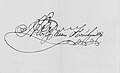 Handtekening van van Braam Houckgeest op een brief aan George Washington.