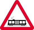 Light rail vehicles or trams ahead