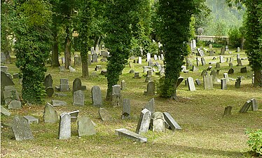 Le cimetière juif.