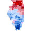 1856 Presidential Election in Illinois by County