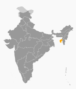 Location of Tripura in இந்தியா