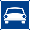 Fast-traffic highway, only motor vehicles allowed