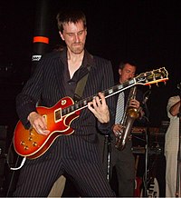 Jason Moss playing with the Cherry Poppin' Daddies in 2007.