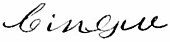 signature de Joseph Cinqué