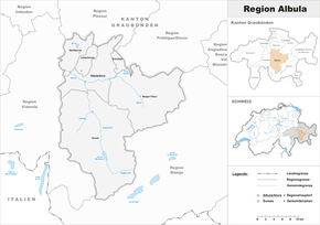 Karte von Region Albula