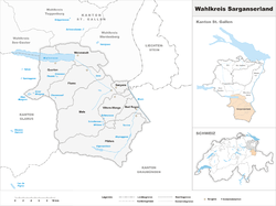 Location of Sarganserland