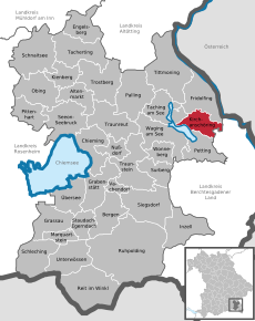 Poziția localității Kirchanschöring