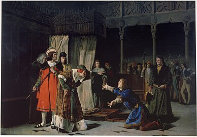 הנסיך קרלוס מויאנה נשלח לכלא בפקודת אביו, פרננדו השני, מלך אראגון, 1871