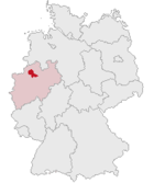 コースフェルト郡のドイツ国内における位置