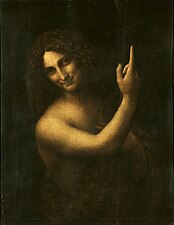 24/06: Sant Joan Baptista, quadre pintat per Leonardo da Vinci.