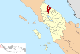 Reggenza di Deli Serdang – Mappa