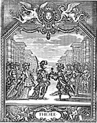 Lully: Thésée, tragedie lyrique (Stich von Chauveau, Paris: Christophe Ballard, 1675)