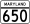 MD Route 650.svg