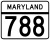 Maryland Route 788 marker