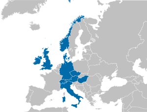 The countries of the Starmap Mobile Alliance, as of 2007