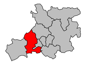 Kanton na mapě arrondissementu Romorantin-Lanthenay