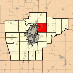 Location in Sangamon County