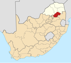 Location in South Africa