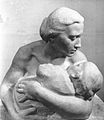 Mother and Child. Marble. 1960. The sculpture is in the Novosibirsk Picture Gallery.