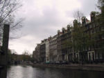 荷兰 阿姆司特丹 运河边