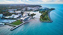 Aerial photograph of Northwestern University from Lake Michigan Northwestern University Aerial.jpg