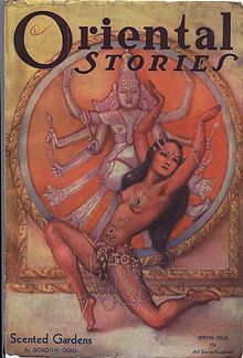 Copertina della rivista pulp Oriental Stories, primavera 1932