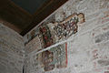 Tracce di affreschi sulla parete della loggetta