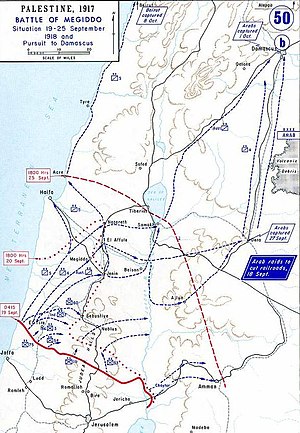 Progress of the battle, 19-24 September 1918 Palestine-WW1-3.jpg