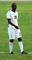 Quincy Owusu-Abeyie als Spieler der ghanaischen Fußball-Nationalmann- schaft im Spiel gegen Nigeria am 3. Februar 2008 während der Fußball-Afrikameister- schaft 2008