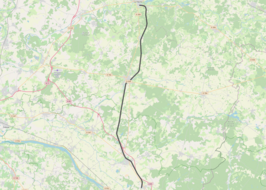 Spoorlijn La Flèche - Vivy op de kaart