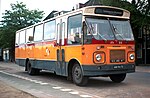 DAF/Verheul streekbus 88 Oranjetip voor veerponten en smalle wegen uit 1970, RTM, Rotterdam.