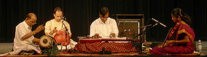 South Indian (Carnatic) musical performance. F...