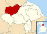 Richmondshire no condado de North Yorkshire