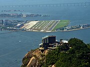Santos Dumont-flygplatsen, som fått namn efter Brasiliens verkliga flygpionjär.